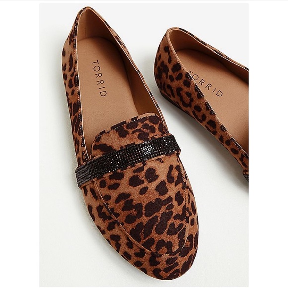 Torrid-Leopard Faux Suede Embellished Band Loafer - Picture 3 of 6